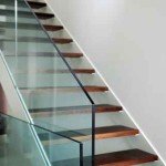 hardened glass balustrade in house